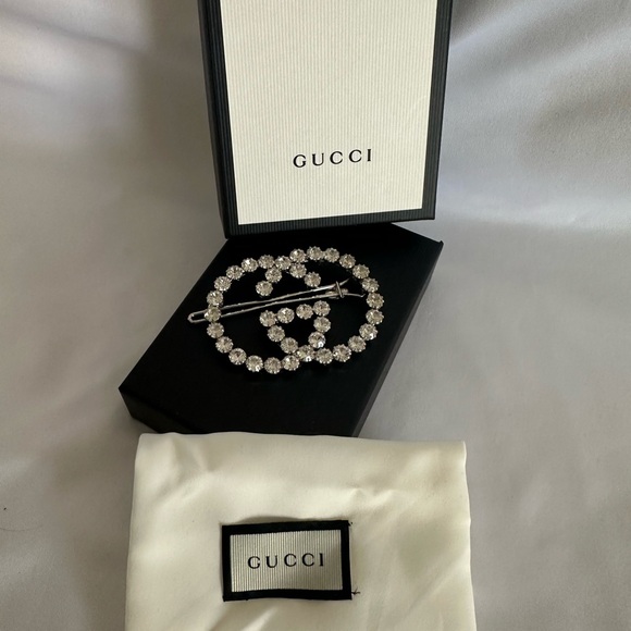 Gucci Crystal GG hair clip - Picture 1 of 4